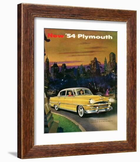 New '54 Plymouth-null-Framed Art Print