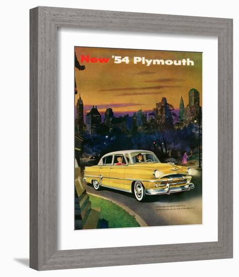 New '54 Plymouth-null-Framed Art Print