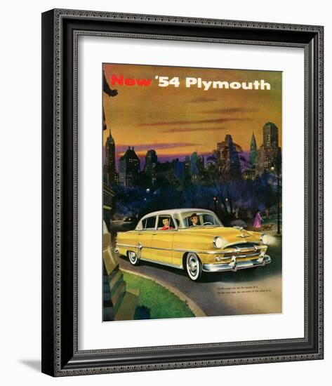 New '54 Plymouth-null-Framed Art Print