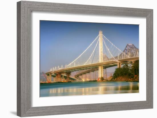 New and Old East Span, Bay Bridge-Vincent James-Framed Photographic Print