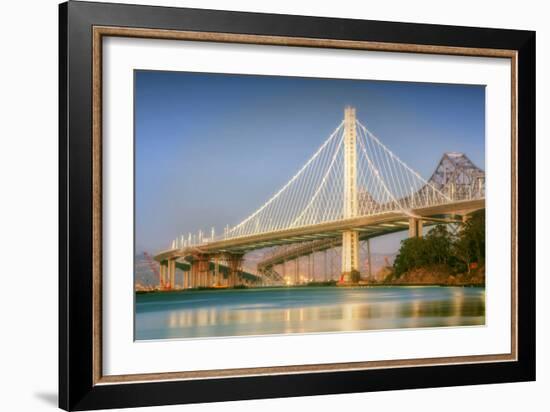 New and Old East Span, Bay Bridge-Vincent James-Framed Photographic Print