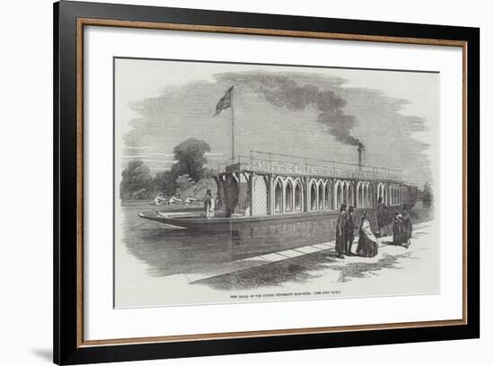 New Barge of the Oxford University Boat-Club-null-Framed Giclee Print