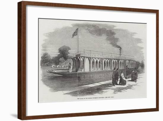 New Barge of the Oxford University Boat-Club-null-Framed Giclee Print