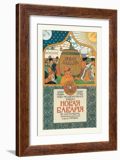 New Bavaria Mead and Beer-Ivan Bilibin-Framed Art Print