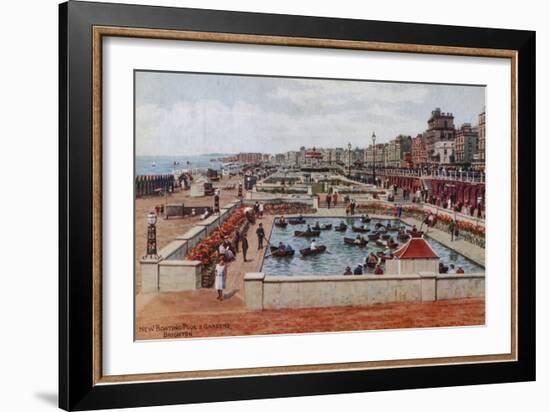 New Boating Pool and Gardens, Brighton-Alfred Robert Quinton-Framed Giclee Print