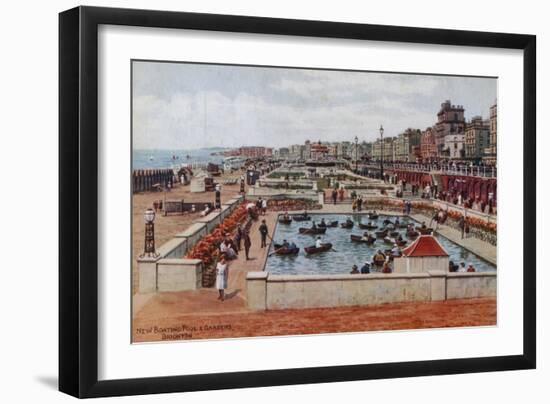 New Boating Pool and Gardens, Brighton-Alfred Robert Quinton-Framed Giclee Print