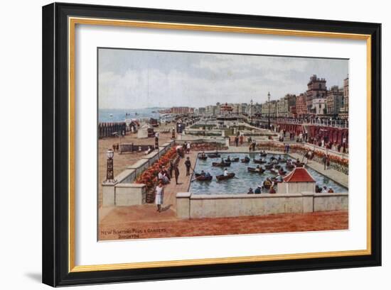 New Boating Pool and Gardens, Brighton-Alfred Robert Quinton-Framed Giclee Print