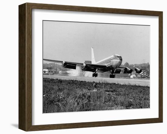 New Boeing 707 Jet Being Taken for a Test Flight--Framed Photographic Print