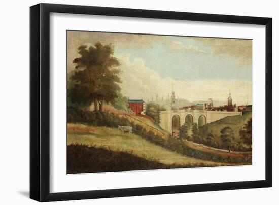 New Bridge over Pandon Dene, Newcastle Upon Tyne, C.1812-English School-Framed Giclee Print