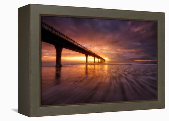 new brighton 2-Lincoln Harrison-Framed Stretched Canvas