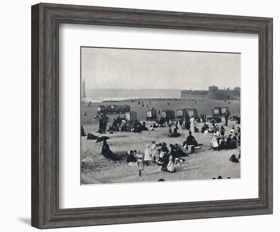 'New Brighton - Showing the Port and the Lighthouse', 1895-Unknown-Framed Photographic Print