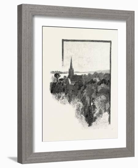 New Brunswick, a View in Fredericton, Canada, Nineteenth Century-null-Framed Giclee Print