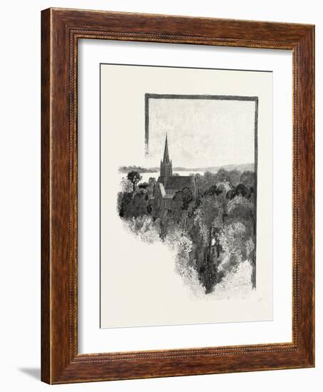 New Brunswick, a View in Fredericton, Canada, Nineteenth Century-null-Framed Giclee Print