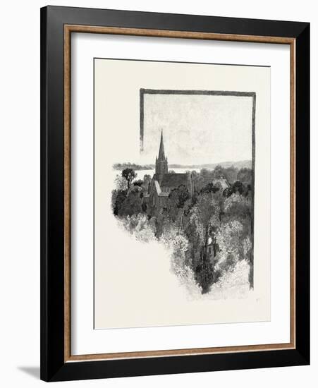 New Brunswick, a View in Fredericton, Canada, Nineteenth Century-null-Framed Giclee Print