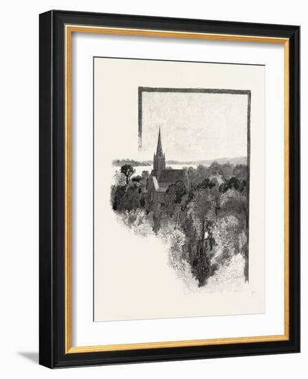 New Brunswick, a View in Fredericton, Canada, Nineteenth Century-null-Framed Giclee Print