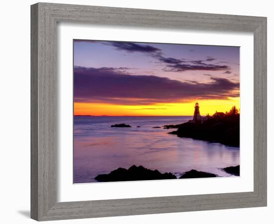 New Brunswick, Campobello Island, East Quoddy Lighthouse, Canada-Alan Copson-Framed Photographic Print