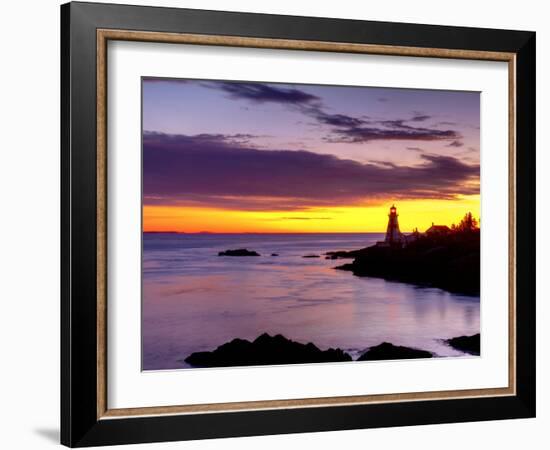 New Brunswick, Campobello Island, East Quoddy Lighthouse, Canada-Alan Copson-Framed Photographic Print