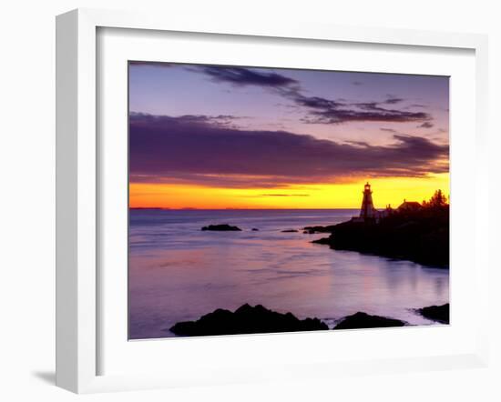 New Brunswick, Campobello Island, East Quoddy Lighthouse, Canada-Alan Copson-Framed Photographic Print