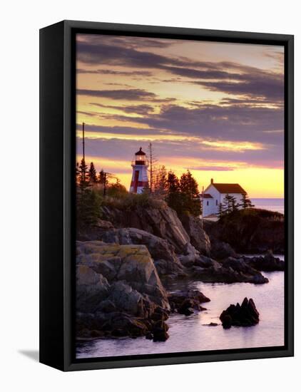 New Brunswick, Campobello Island, East Quoddy Lighthouse, Canada-Alan Copson-Framed Premier Image Canvas