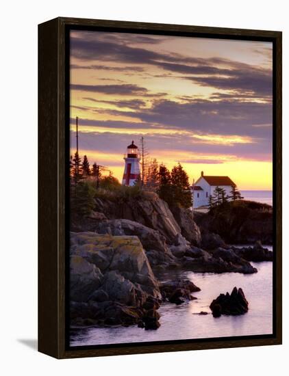 New Brunswick, Campobello Island, East Quoddy Lighthouse, Canada-Alan Copson-Framed Premier Image Canvas