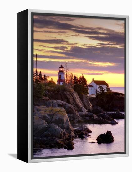 New Brunswick, Campobello Island, East Quoddy Lighthouse, Canada-Alan Copson-Framed Premier Image Canvas