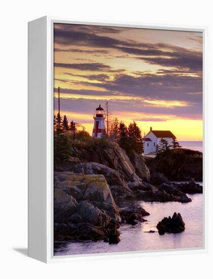 New Brunswick, Campobello Island, East Quoddy Lighthouse, Canada-Alan Copson-Framed Premier Image Canvas