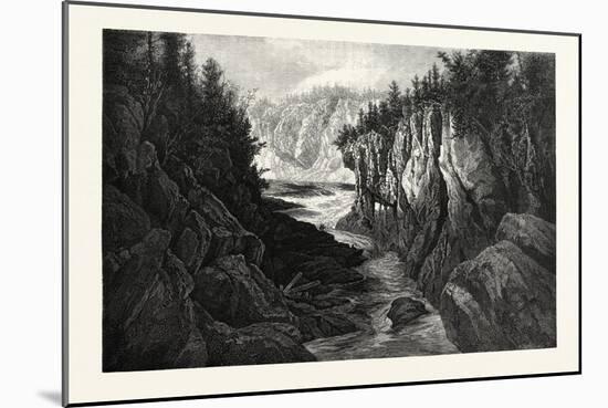 New Brunswick, Gorge Below Grand Falls, St. John River, Canada, Nineteenth Century-null-Mounted Giclee Print