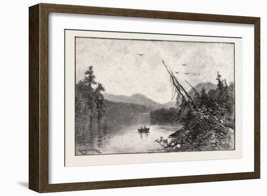 New Brunswick, Little Tobique Lake, Canada, Nineteenth Century-null-Framed Giclee Print