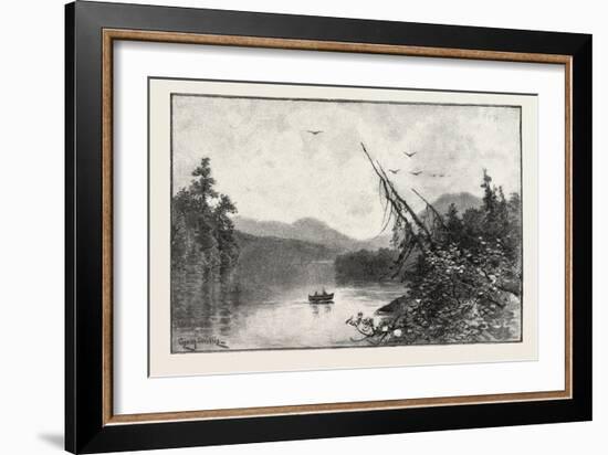 New Brunswick, Little Tobique Lake, Canada, Nineteenth Century-null-Framed Giclee Print