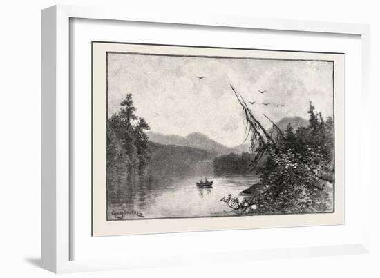 New Brunswick, Little Tobique Lake, Canada, Nineteenth Century-null-Framed Giclee Print