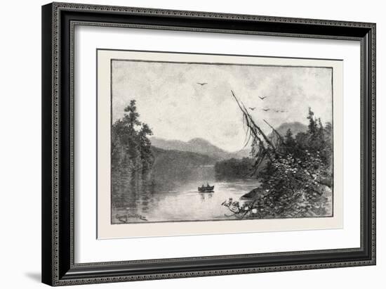 New Brunswick, Little Tobique Lake, Canada, Nineteenth Century-null-Framed Giclee Print