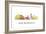 New Brunswick New Jersey Skyline Wb1-Marlene Watson-Framed Giclee Print