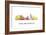 New Brunswick New Jersey Skyline Wb1-Marlene Watson-Framed Giclee Print