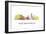 New Brunswick New Jersey Skyline Wb1-Marlene Watson-Framed Giclee Print