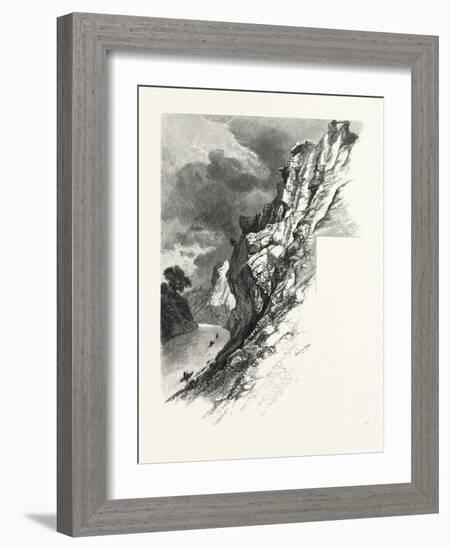 New Brunswick, Plaster Rocks, Tobique River, Canada, Nineteenth Century-null-Framed Giclee Print