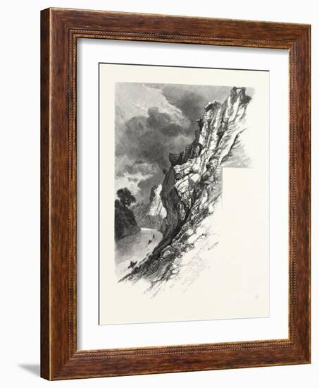 New Brunswick, Plaster Rocks, Tobique River, Canada, Nineteenth Century-null-Framed Giclee Print