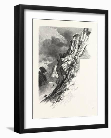 New Brunswick, Plaster Rocks, Tobique River, Canada, Nineteenth Century-null-Framed Giclee Print
