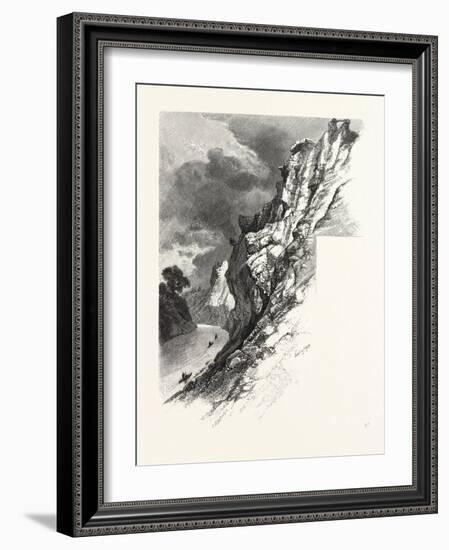 New Brunswick, Plaster Rocks, Tobique River, Canada, Nineteenth Century-null-Framed Giclee Print