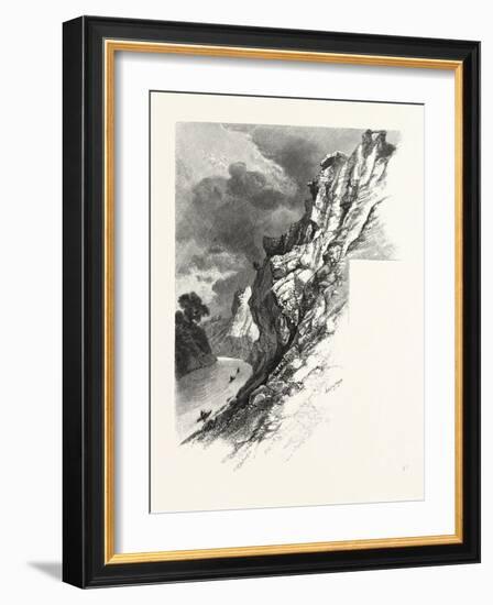 New Brunswick, Plaster Rocks, Tobique River, Canada, Nineteenth Century-null-Framed Giclee Print