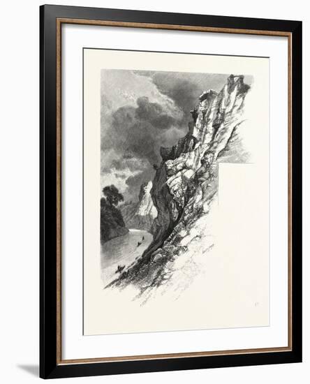 New Brunswick, Plaster Rocks, Tobique River, Canada, Nineteenth Century-null-Framed Giclee Print