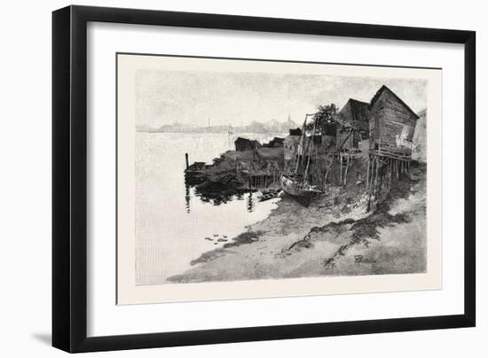 New Brunswick, St. John, Back of Harbour, Low Tide, Canada, Nineteenth Century-null-Framed Giclee Print