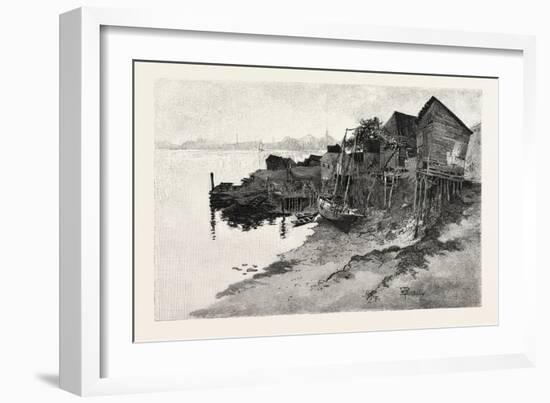 New Brunswick, St. John, Back of Harbour, Low Tide, Canada, Nineteenth Century-null-Framed Giclee Print