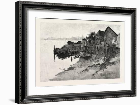 New Brunswick, St. John, Back of Harbour, Low Tide, Canada, Nineteenth Century-null-Framed Giclee Print