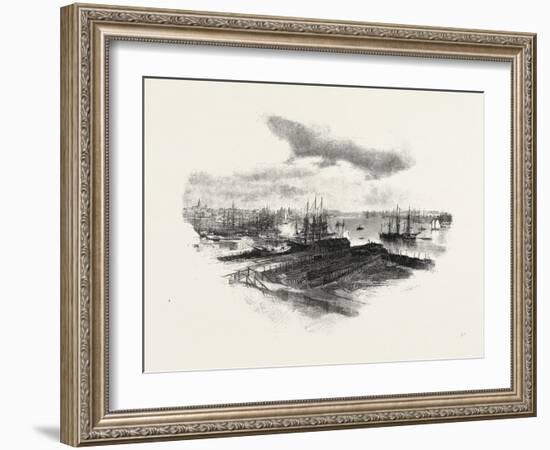 New Brunswick, St. John, from Portland, Canada, Nineteenth Century-null-Framed Giclee Print