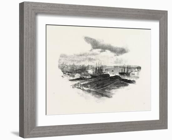 New Brunswick, St. John, from Portland, Canada, Nineteenth Century-null-Framed Giclee Print