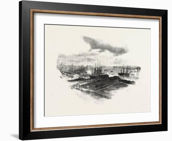 New Brunswick, St. John, from Portland, Canada, Nineteenth Century-null-Framed Giclee Print