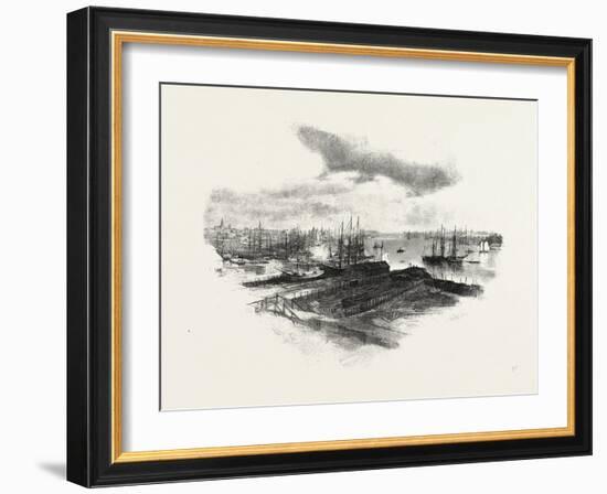 New Brunswick, St. John, from Portland, Canada, Nineteenth Century-null-Framed Giclee Print