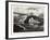 New Brunswick, Suspension Bridge, St. John, at Low Tide, Canada, Nineteenth Century-null-Framed Giclee Print