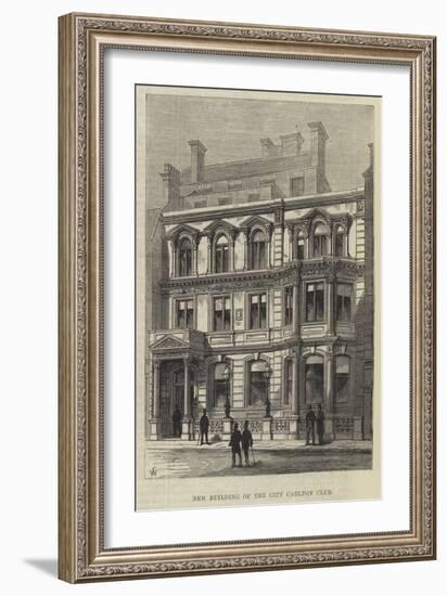 New Building of the City Carlton Club-Frank Watkins-Framed Giclee Print