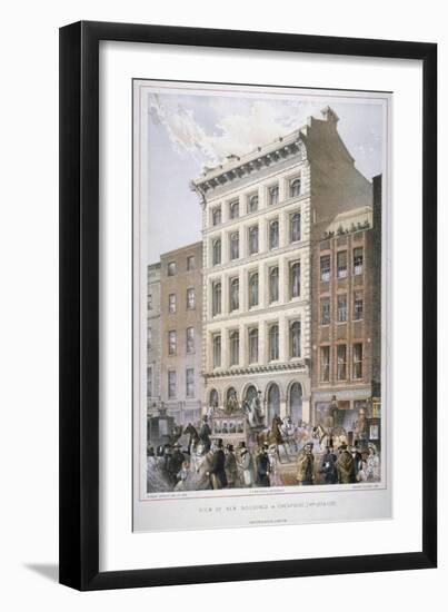 New Buildings in Cheapside (Nos 107 and 10), City of London, 1860-Robert Dudley-Framed Giclee Print